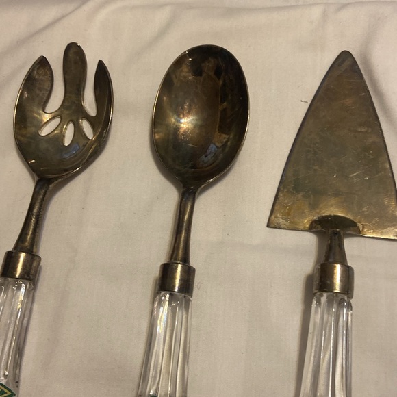 Shannon Crystal designs of Ireland Silver Plate Vintage Serving Pieces SET of 3 - Picture 3 of 5